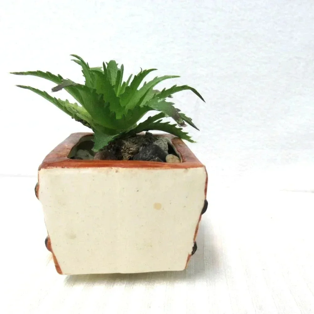 Vintage Burro Donkey with Cart Ceramic Planter Figurine Made In Occupied Japan
